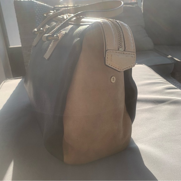 Marc Jacobs Spot On Colorblocked Large Satchel black and brown - Picture 4 of 14